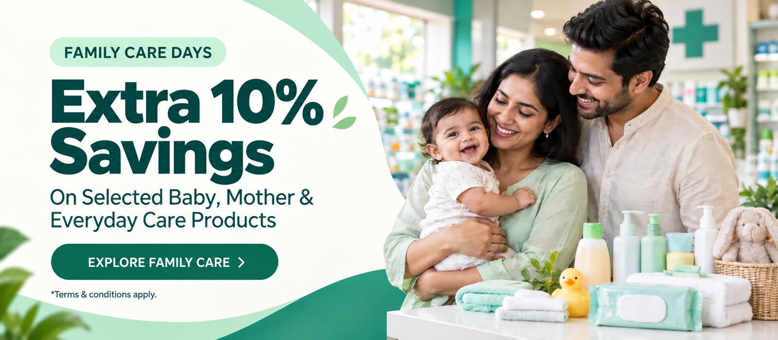 Meera Chemist personal care banner